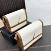 Solferino crossbody çanta kadınlar kutusu tofu haberciler çantalar gerçek deri altın donanım iki tonlu omuz çantaları moda mektupları birden çok renk cüzdan