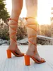 Scarpe eleganti Sandali da donna 2023 Scarpe da donna con tacco alto da 9 cm Décolleté con punta aperta Festa di moda Donna femminile per