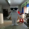 Disfraz de mascota de muñeca de dibujos animados de gato blanco grande y encantador de alta calidad 2017 255n