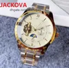 Mens Automatic Mechanical Moon Watches Classic Style 43mm Full inossidabile cinturino in acciaio inossidabile orologio da polso di alta qualità Sapphire Super Crime Premium Factory Orologio 0UHL