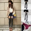 Calzini da donna 1 paio ragazza sopra il ginocchio alta Corea primavera autunno inverno caldo maglia morbida coscia lunga calze larghe solide