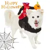 Vestuário para cães Roupas ajustáveis Chucky inspirado Halloween Pet Costume Pumpkin Ride Design Fastener Tape Médio