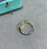 Solitaire Ring Hoge Kwaliteit 2023 Trend Merk Luxe Sieraden Ringen Voor Vrouwen Klassiekers Geometrisch Zirkoon Slot 925 Sliver Verjaardagscadeaus 231007