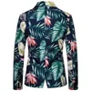 Mäns kostymer Blazers Casual Suit Jacket 2022 Design Hawaiian Print Style Flower Series Fashion Single-Breasted Top2968