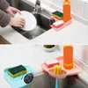 Küche Lagerung Mehrzweck Dreieckige Waschbecken Abfluss Rack Seife Lappen Geschirrtuch Halter Badezimmer Ecke Korb Schwamm