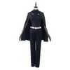 Costume de Cosplay Zenin Maki, Anime Jujutsu Kaisen saison 2, cape, lunettes, tatouage, perruque courte verte, Costume d'halloween pour femmes