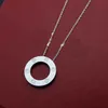 Top Quality 3 Colors Stainless Steel Gold Necklace Ring nail pattern Pendant Classic Love Designer Necklaces Fashion Jewelry Party275A