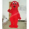 2024 Vendita calda Red Dog Costumi della mascotte Personaggio dei cartoni animati Vestito Vestito di Carnevale Adulti Taglia Halloween Festa di Natale Abiti di carnevale