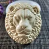 DW0137 Przy Animals Lion Head Silicone mögel Svål Mögel Handgjorda tvålmagar Mögelar Ljusstake Silikon Mögel harts Lera Mögel 210225249M