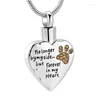 Pendant Necklaces JJ204 Inlay Multi-colored Crystal Dog Heart Cremation Jewelry For Ashes Loss Of Pet Stainless Steel Memorial Urn