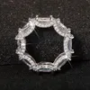 Bague de promesse d'éternité pour femme, en argent Sterling 925, Zircon 5a, bague de fiançailles, de mariage, pierres précieuses de mariée, bijoux 187V