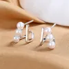 Vintage Elegant Pearls Stud Earrings For Women 2023 New Trend Daily Accessoires Exquisite Jewelry Boucle Oreille Femme