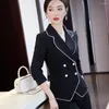 Women's Two Piece Pants 2023 Winter Female Elegant Purple Flare Suit Blazer Trouser Business Jacket Office Lady 2 Pieces Set S-4XL