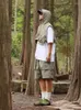 Herenvesten Bergbeklimmen Heren Retro Japanse Safaristijl Vrije tijd Capuchon Cropped Ademend Gezellig Mode All-match Klassiek Geavanceerd