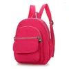 Sac à dos de randonnée pour femmes, Mini couleur unie en velours côtelé, petits sacs à dos simples et décontractés pour étudiants, sacs de voyage