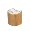 Storage Bottles 20/410 24/410 28/410 Bamboo Disc Cap Eco Natural Wooden Lid Cosmetic Lotion Shampoo Shower Gel Top