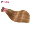 Кружева s Perstar Бразильские блики Прямые пучки человеческих волос Ombre Blonde Weave 231007