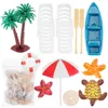 Garden Decorations Statuette House Beach Micro Scene Ocean Decor Mini Folding Chair Resin Prop It Was The