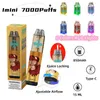 Original Imini Shopping Distributoren Preis billig LED LEGLICHE BLASSEN Elektronisch Rauch Vape Best 5000 7000 8000 9000 Puffmods Tornado 7k 9k mit Logo Customized