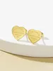Klasik Aşk Kalp Küpe Van Cleefity Küpe Tasarımcısı 18K Altın Gül Gümüş Kadınlar için Lüks Mektup Paslanmaz Çelik 10x9mm Ke Takı Hediyeleri Kadın