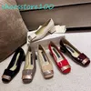 SR Rossi 드레스 힐 5.5cm 1cm Stiletto Heels Sandals 8.5cm 드레스 신발 힐 여름 고급 디자이너 샌드 스트랩 힐링 후면 지퍼 신발 박스와 함께