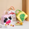 Borse per pannolini Cartone animato Borsa per il pranzo carina per bambini Isolamento in alluminio Conservazione della temperatura Scatola Hangbag Picnic all'aperto Conservazione degli alimenti 231007