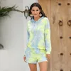 Damen Zweiteilige Hose Tie Dye Lounge Sportbekleidung 2 Outfits Trainingsanzug Fitness Rosa und Top Set Damen Pijama Chandal Verano Mujer