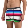 Underpants Traditional Mexican Rainbow Men Underwear Boho Ethnic Lgbt Pride Yaoi Boxer Shorts Panties Sexy For Male Plus Size