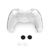 Controller di gioco per controller Sony 5 PS5 Custodia in cristallo con protezione della maniglia con tappo a bilanciere Scatola rigida trasparente