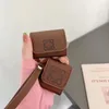 Nytt skyddande fodral för AirPods 1 2 3 True Wireless Headset Antidrop Brown Leather Airpods Fall skyddande täckning för AirPods Pro Bag