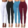 Женские джинсы, женские узкие джинсовые брюки-карандаш, брюки с высокой талией, 231007