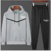 Survêtements SXXXL HOMMES ET FEMPESSEURS SUITS SUIGNES SURCULES COTTON Mélangez deux pièces Set Sports Sports Jogger costumes Couleur continue avec FA