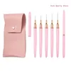 Nail Brushes Art Liner 5pcs Brush for Long Lines UV Gel Polish Painting Design Drawing Pens 231007