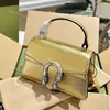 Metall abnehmbare Kette Tasche Mode Umhängetaschen für Frauen 2023 Designer 18 cm Größe Mini Handtasche Totes Handheld Geldbörse Brieftasche mit grüner Box Sehr exquisit