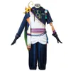 Gioco Genshin Impact Tighnari Costume Cosplay Pantaloni Parrucca Coda Orecchie Accessori Set completo Costume da festa di carnevale di Halloween per Mencosplay