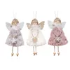 Angel Doll Pendants Christmas Hanging Decorations Christmas Tree Plush Decoration Cute Angel Doll Ornaments for Christmas New Year Birthday Party