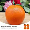 Party Decoration 4 PCS Fruit Ornaments Artificial Oranges Simulation Tangerine Trendy Model Plastic Foam Table Decorations