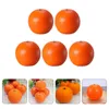 Dekorativa blommor Orange Model Fruit Ornaments Artificial Oranges Models Prydnader Fake Foams Decorations Simulated Toddler Toys