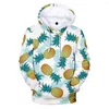 Men's Hoodies Pineapple 3D Print Oversized Women/Men Sweatshirt Streetwear Hip Hop Pullover Hooded Jacket Male Tracksuit Funny Clothes