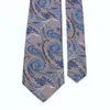 Bow Ties Lyl 8cm Business Paisley Jacquard Silk Slips Eleganta mäns slips Tillbehör Passar Bröllopspresent tunna för människan