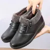 Botas femininas sapatos de algodão tornozelo mais veludo quente fundo macio inverno casual