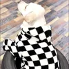 Odzież dla psów 50 kg zima duże bluzy sweter polar Labrador Golden Retriever Checkerboard Pet Ubrania