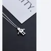 Pendants MloveAcc Real 925 Sterling Silver CZ Heart Minimalist Robot Pendant Necklace For Women Girl Punk Fine Jewelry Accessories