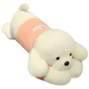 Bonecas de pelúcia gigante brinquedo bonito grande cão deitado suéter filhote de cachorro macio animal huggable travesseiro bebê menina presente de aniversário 231007