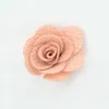 Decorative Flowers 4cm 20pcs Handmade Rose Flower Artificial Jute Camellia For Wedding Crafts Decoration Diy Clothing Hats Corsage