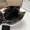 2 wielkość torba projektantka Chan Kobiety swobodne luksusowe torebki skórzane torby na ramię na ramię duża pojemność torby na zakupy crossbody portfel 231015