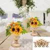 Party Decoration 6.3" Metal Urn Planter Elegant Wedding Centerpieces Vase For Tall Trumpet Flower Holder