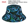 Berets Blue Octopus Steampunk By Moose Disco Bucket Hat Sun Cap Moosedisco Sea Life Steam Punk Brimless