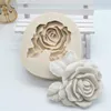 Bakformar luyou 1pc 3d rose blomma tårta verktyg silikonformar för bröllop dekorera harts mögel kök tillbehör