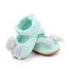 Chaussures de princesse pour bébés filles, baskets plates avec nœud papillon, robe de soirée de mariage, premiers pas